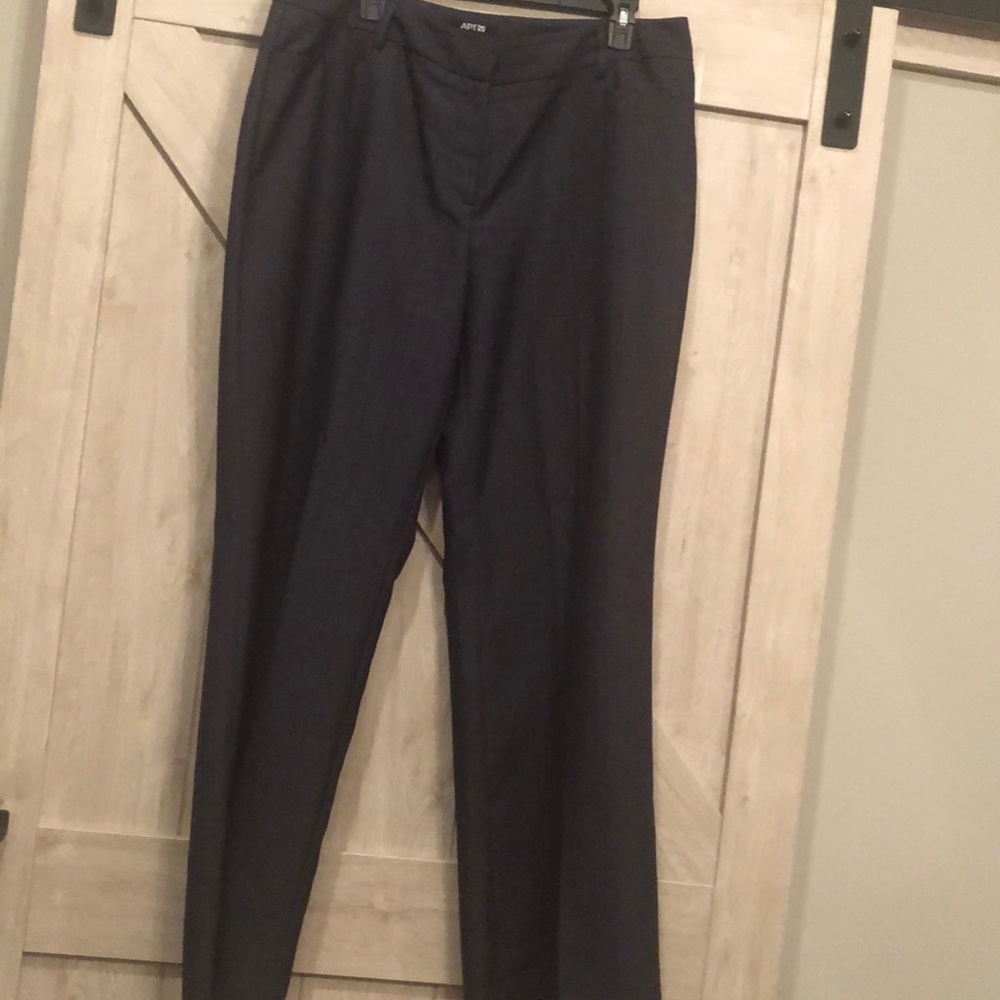 Navy Denim Look Trousers